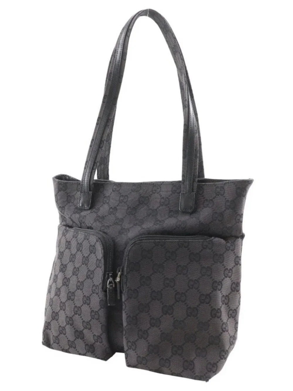 GUCCI Tote Bag 002.107624 black GG canvas Women - Picture 2 of 12